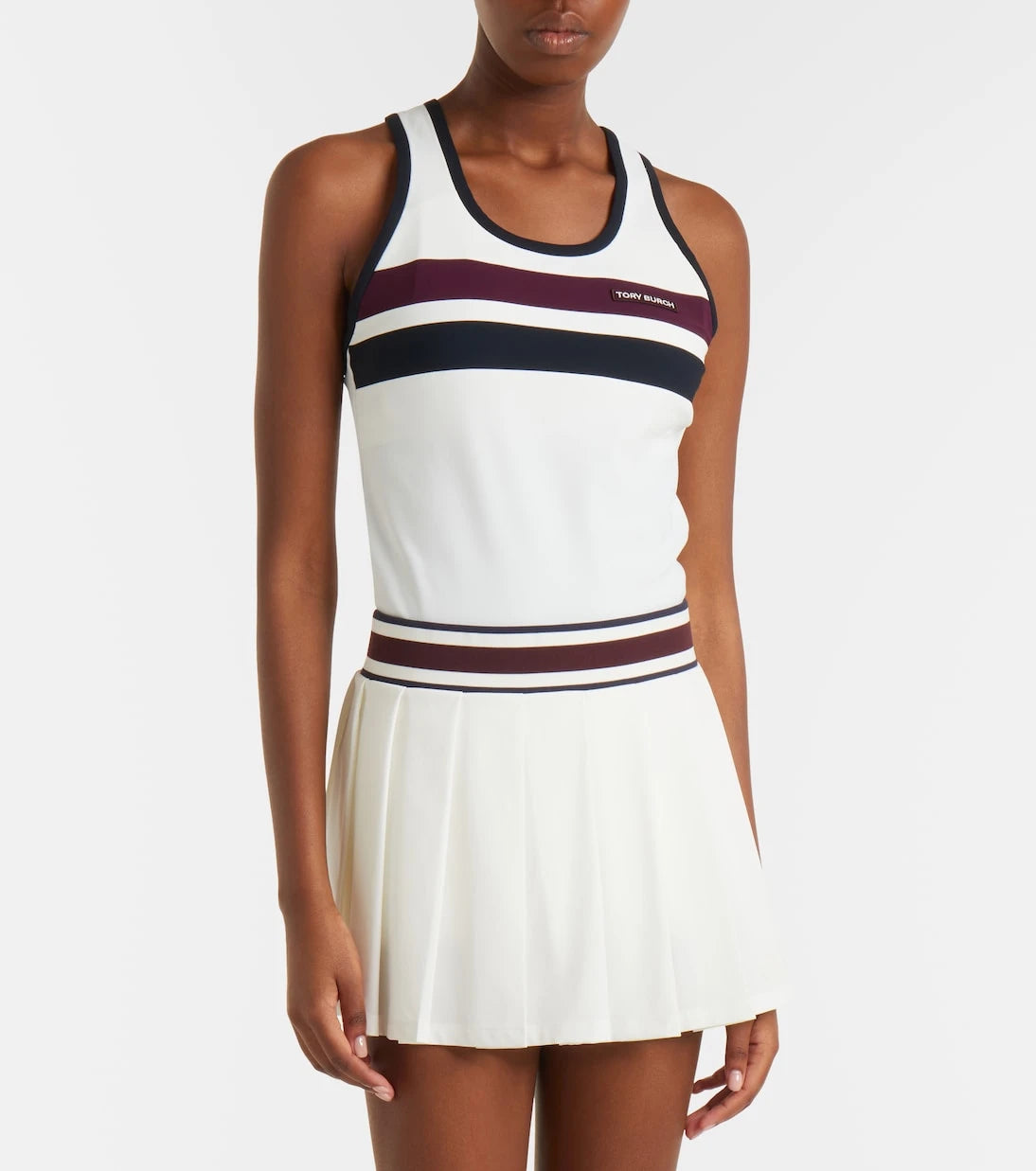 Tory Burch - Striped jersey tank top