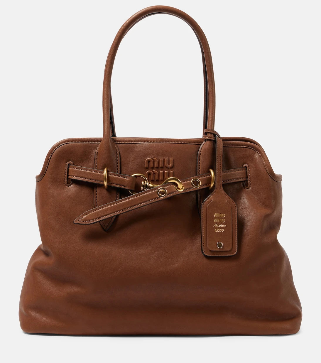 Miu Miu - Aventure Medium leather tote bag