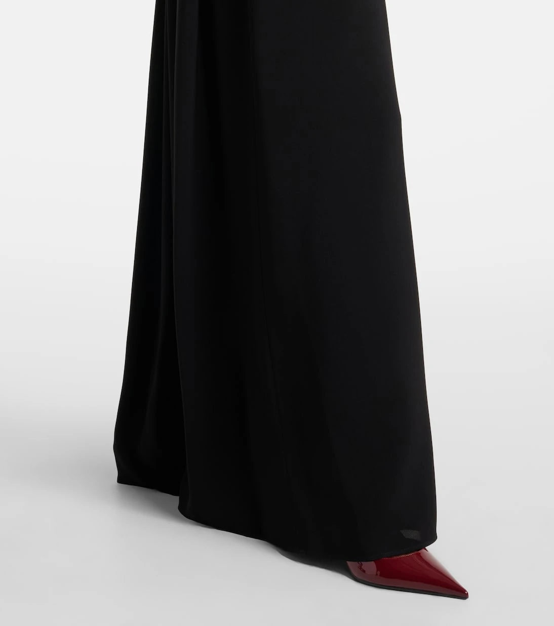 Max Mara - Elegante Sax crêpe strapless gown