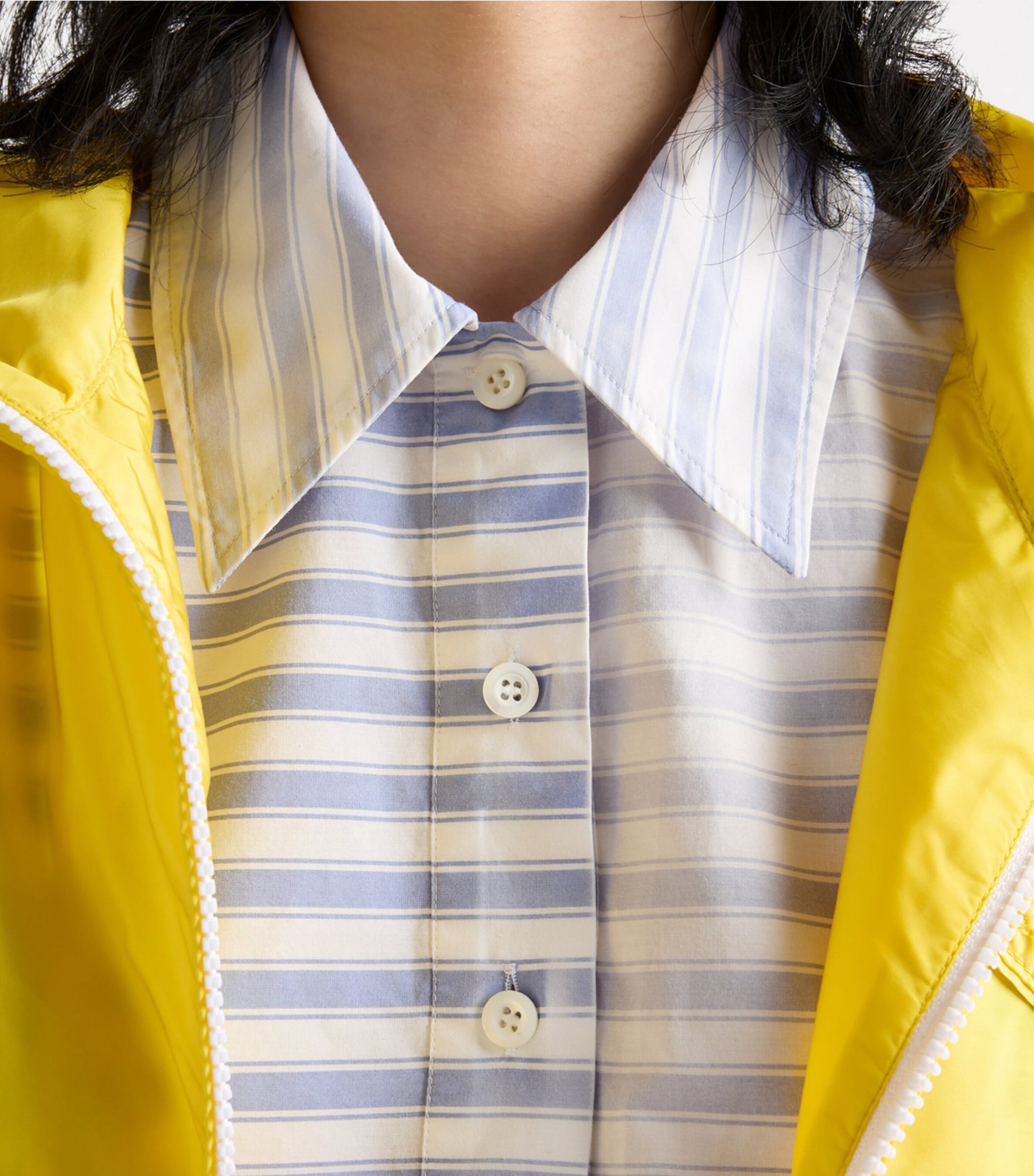 Turquoise Cotton Cropped Polo Shirt