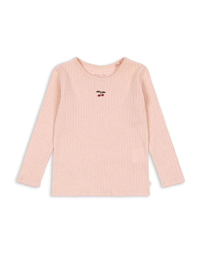 Konges Sløjd uzun kollu çocuk pamuk bluz MINNIE BLOUSE GOTS