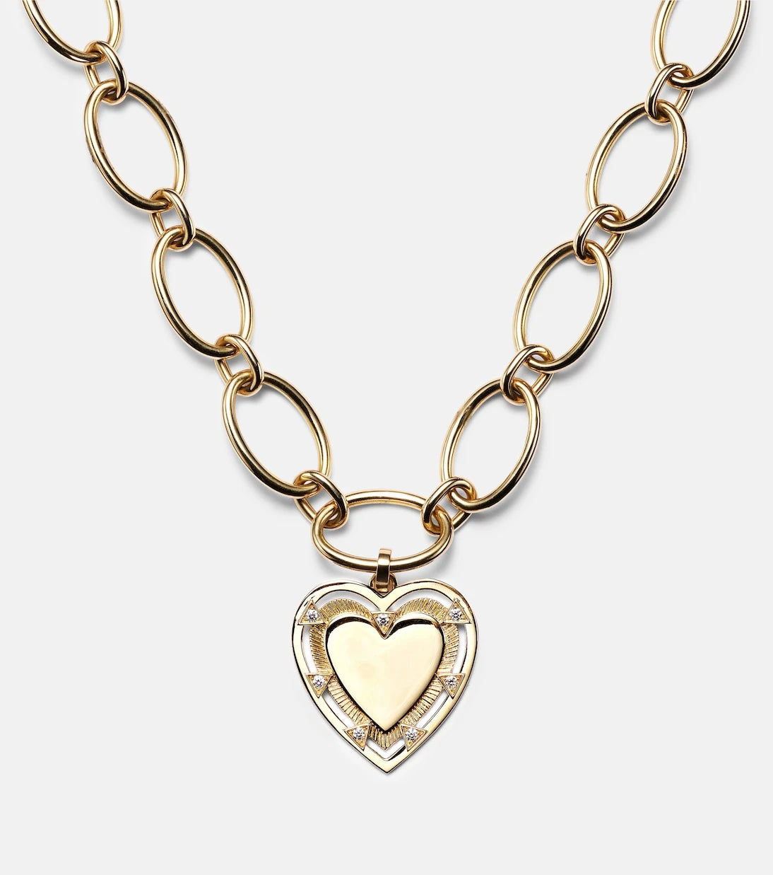 FoundRae - Love 18kt gold pendant necklace with diamonds