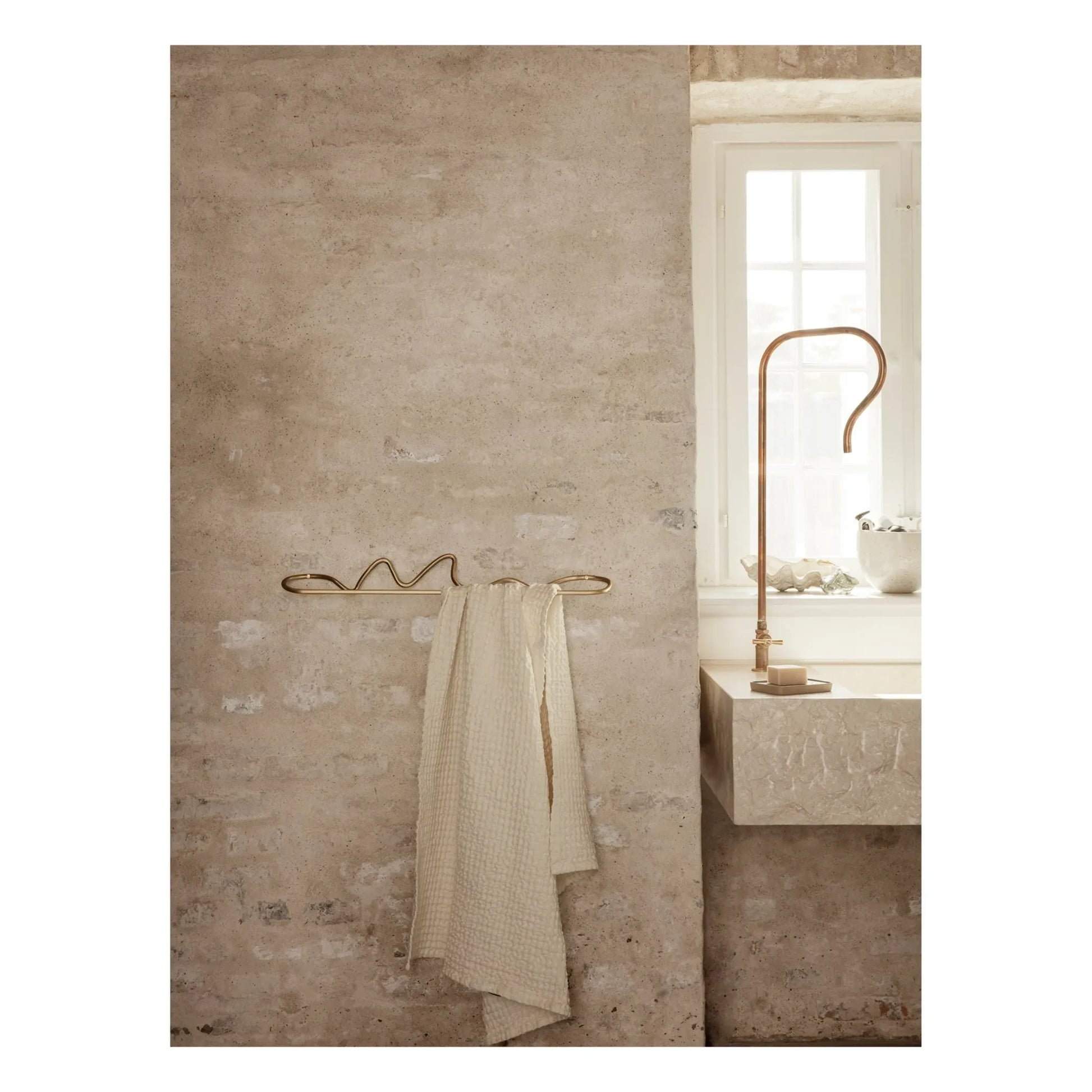 Ferm Living - Curvature Towel Rack | Brass
