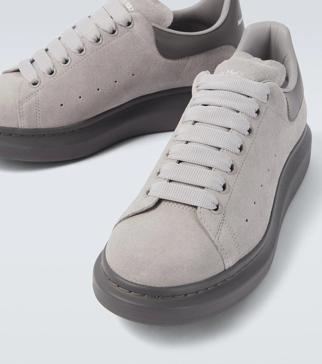 McQueen - Oversized suede sneakers