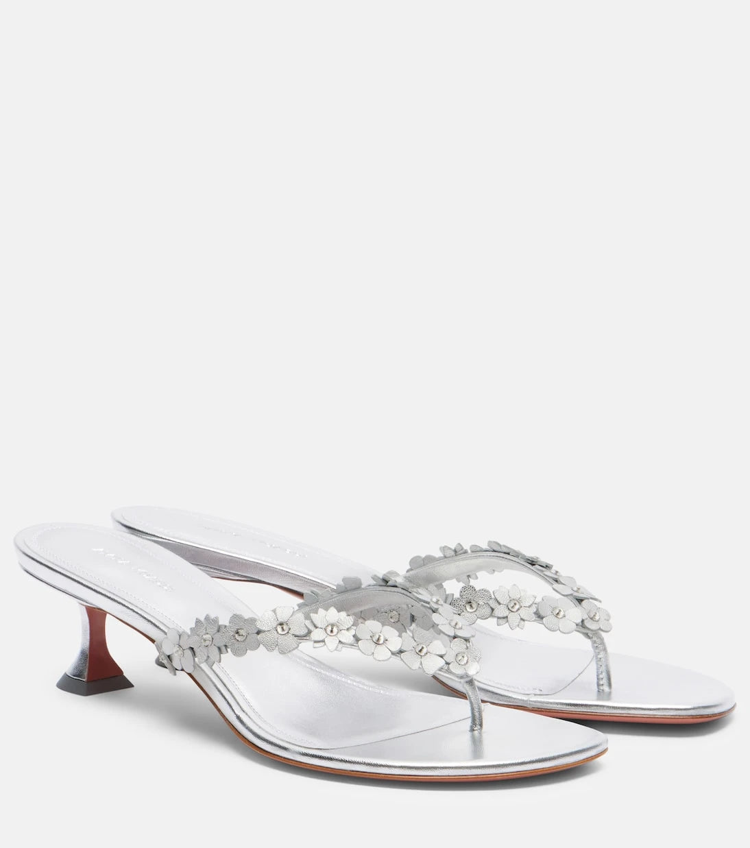 Amina Muaddi - Janis embellished leather thong sandals