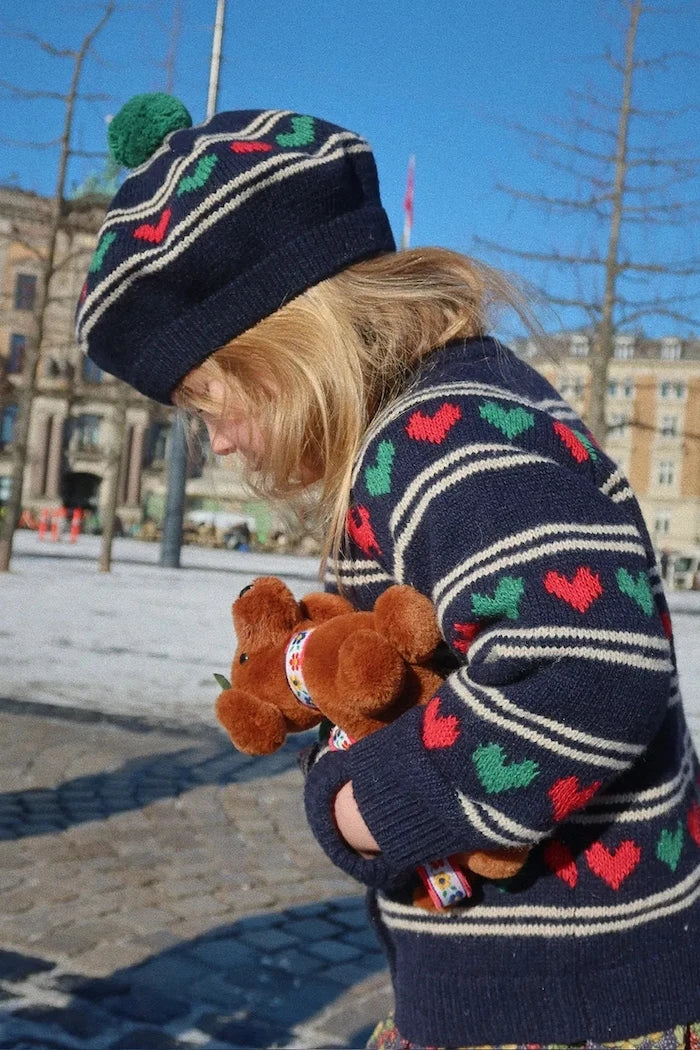 Konges Sløjd BELOU KNIT BERET Yün Çocuk Bere