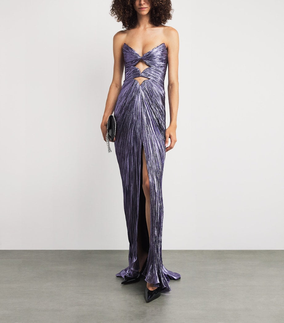 Maria Lucia Hohan Purple Despina Maxi Dress