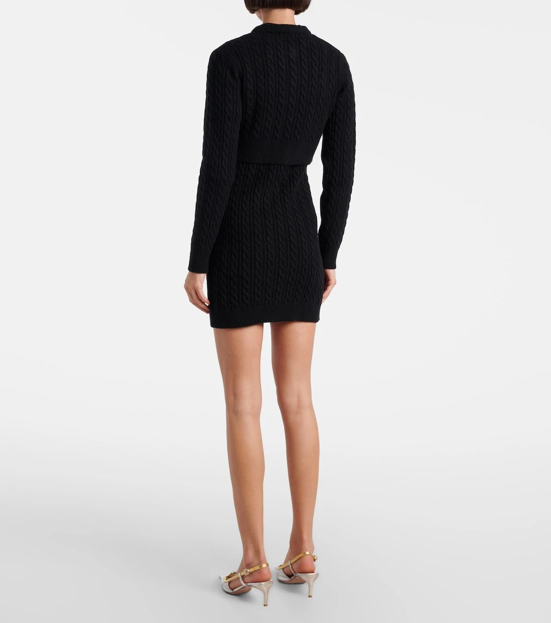 Patou - Cable-knit wool and cashmere cardigan