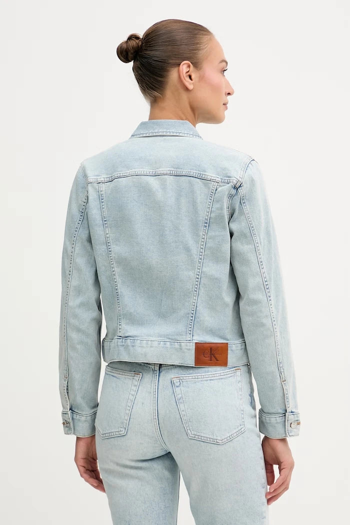 Calvin Klein Jeans дънково яке дамско с памук