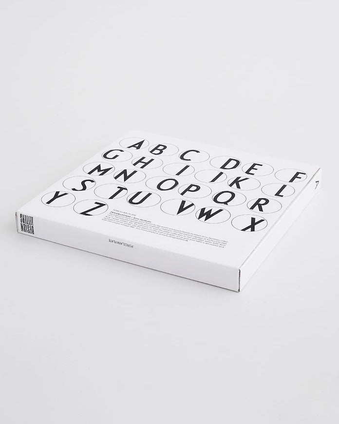 Design Letters A-Z 20 cm Desen Tatlı Tabağı