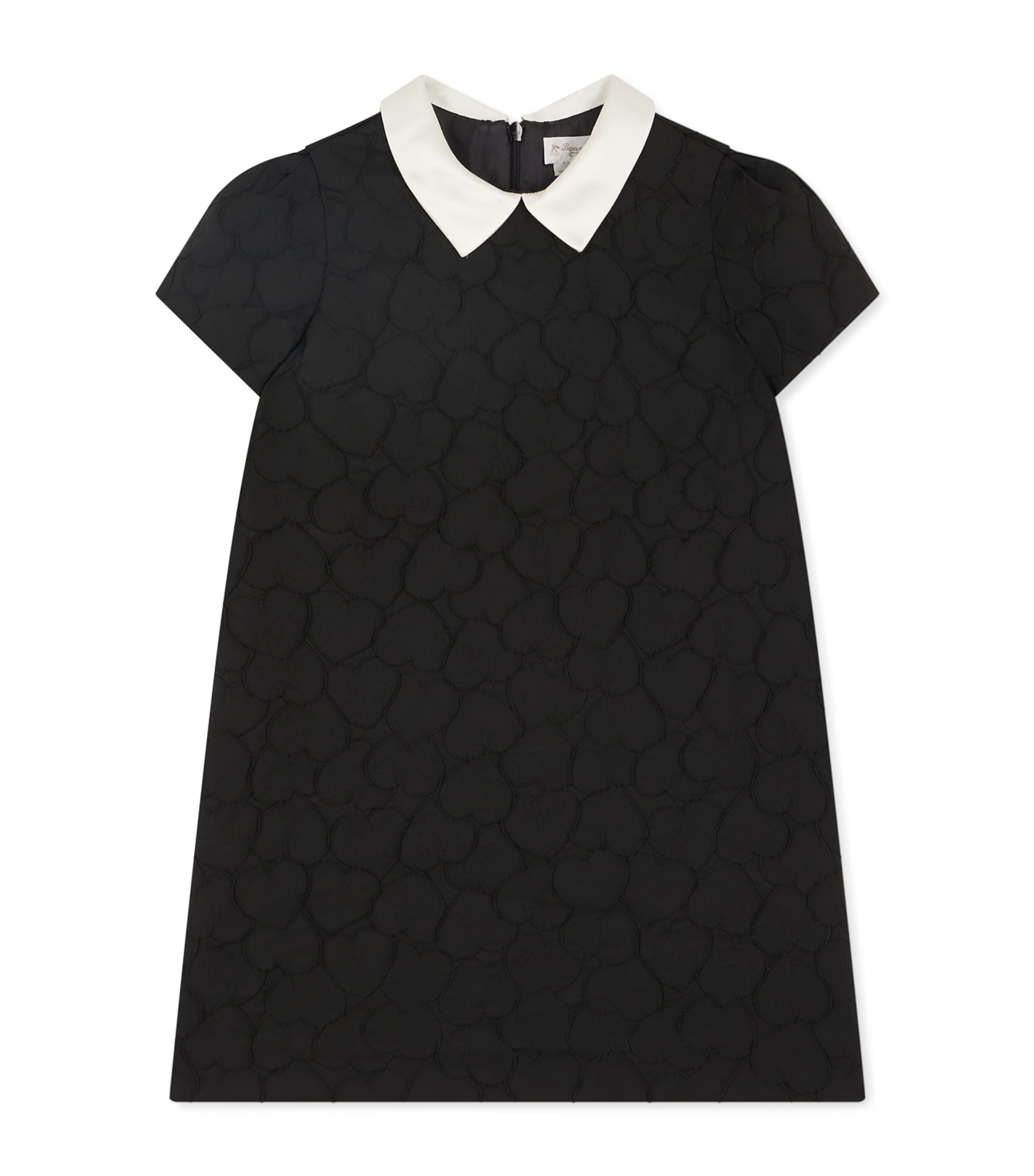 Black Short-Sleeve Dress (4-8 Years)