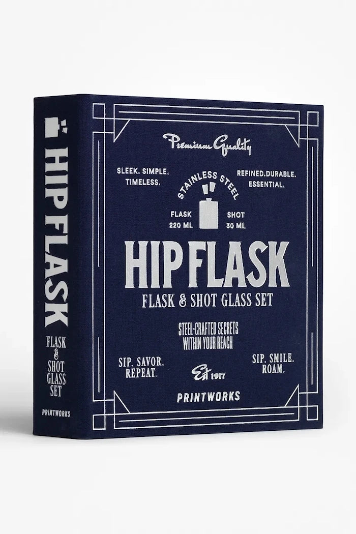 Printworks Hip Flask 19,5 x 18 cm 4 Parça Alkol Aksesuar Seti
