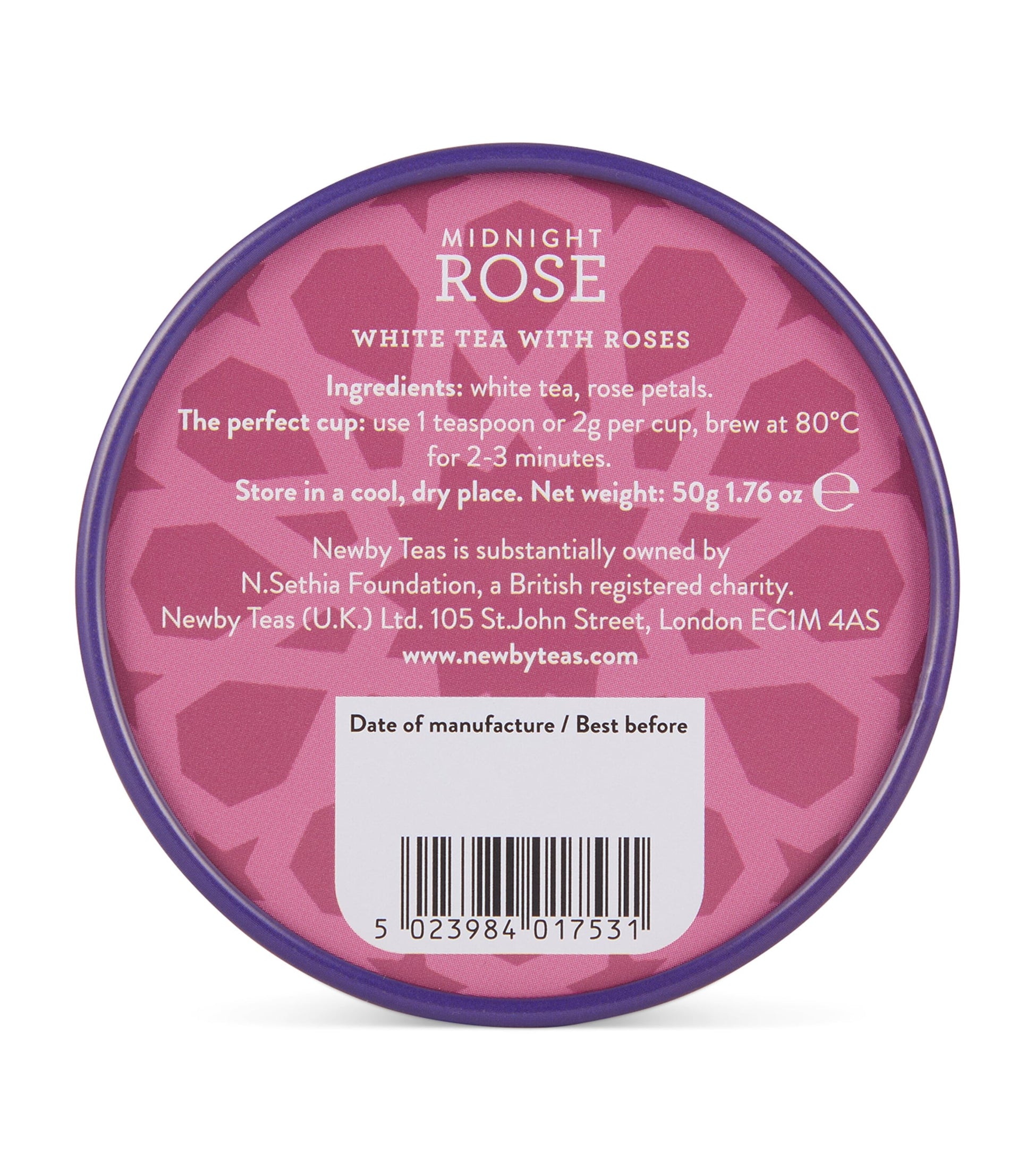 NEWBY x Matthew Williamson Midnight Rose Loose Leaf Tea (50g)