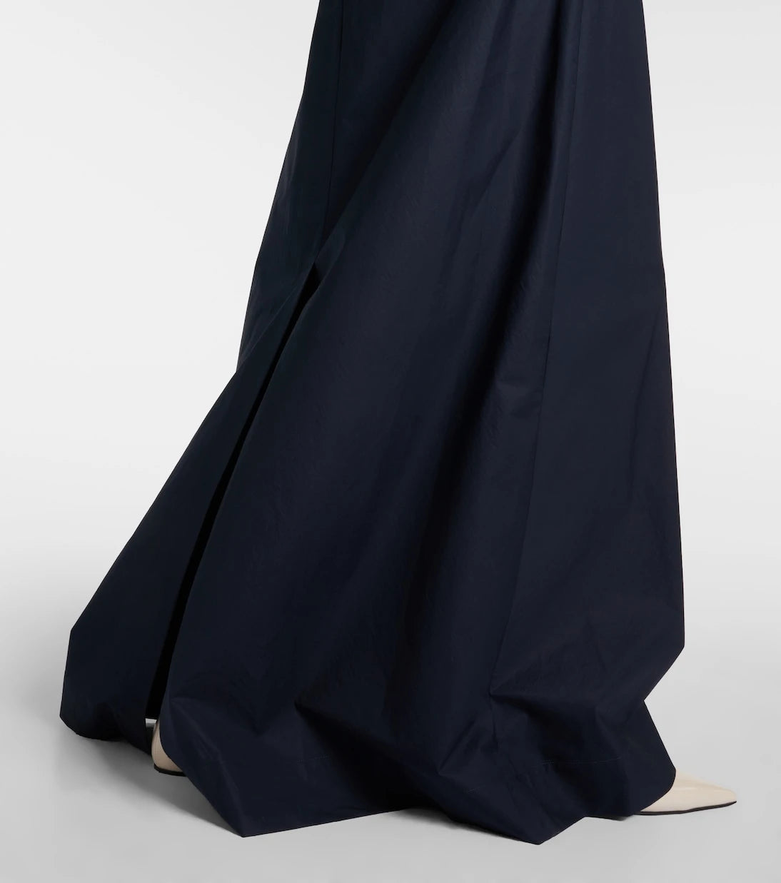 Plan C - Mid-rise cotton maxi skirt
