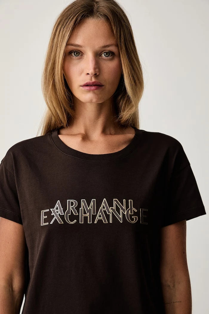 Armani Exchange kadın pamuklu tişört
