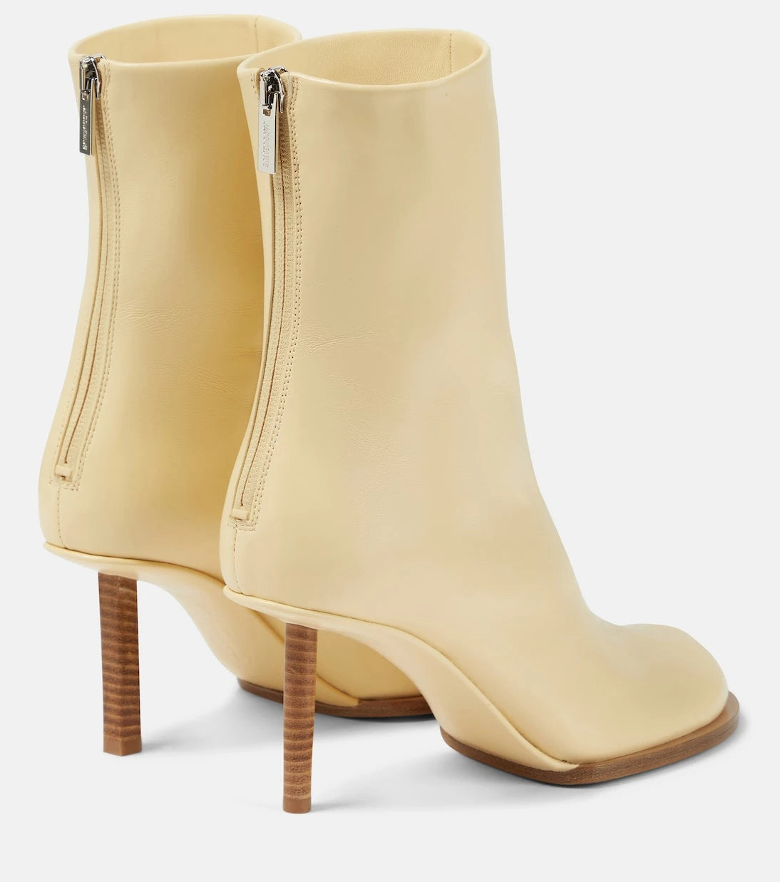 Jacquemus - Les Bottines Rond Carré leather ankle boots