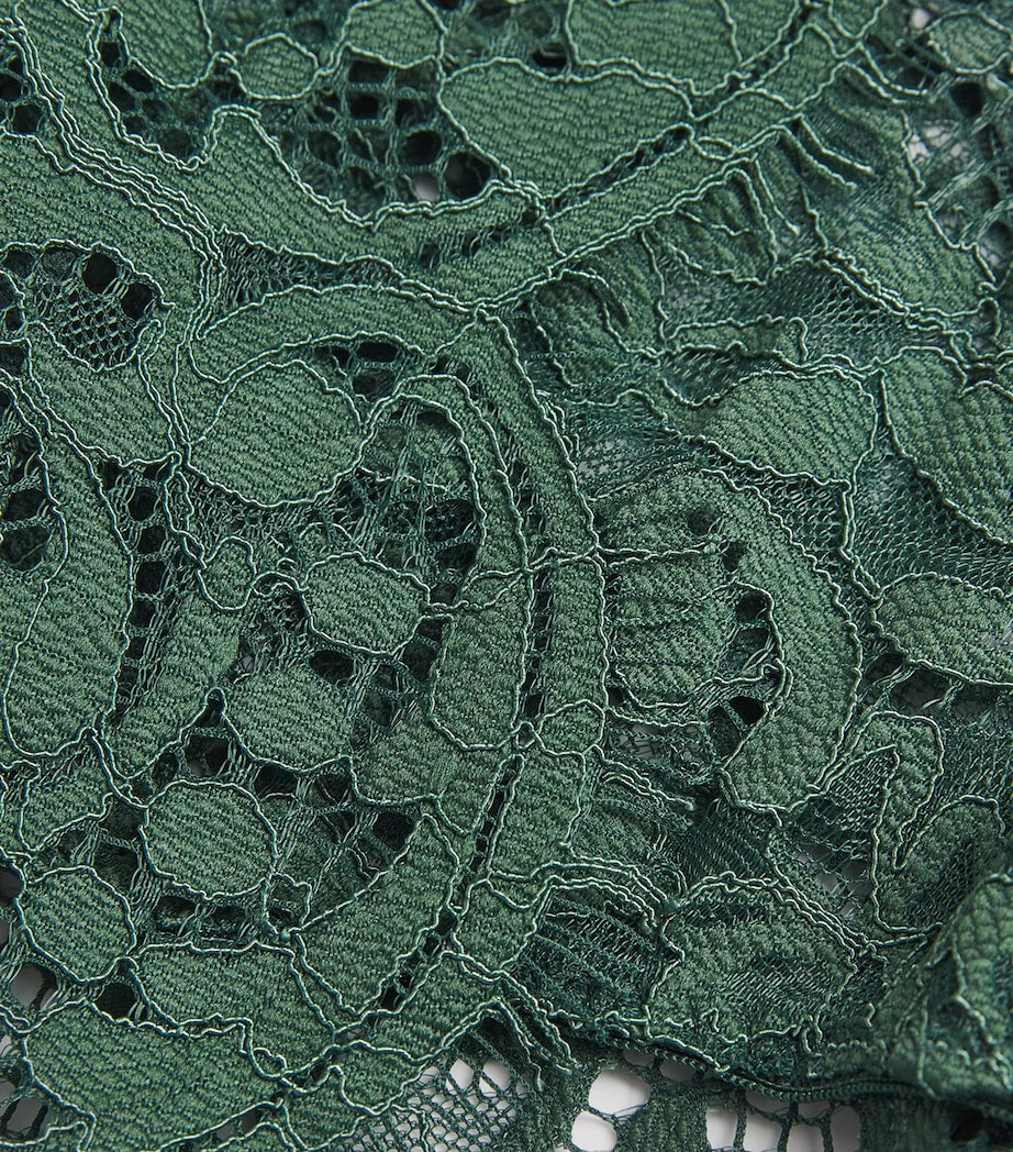 Coco De Mer Green Lace Isara Brazilian Briefs