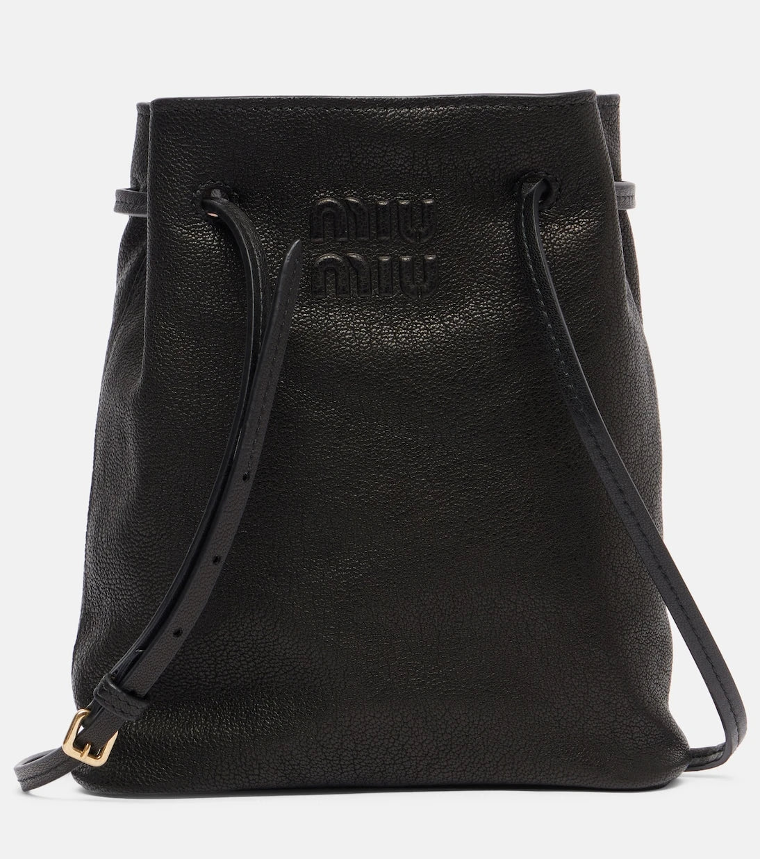 Miu Miu - Logo leather crossbody bag