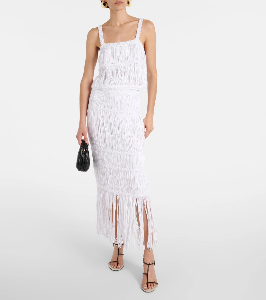 Simkhai - Sterling macramé cotton crop top