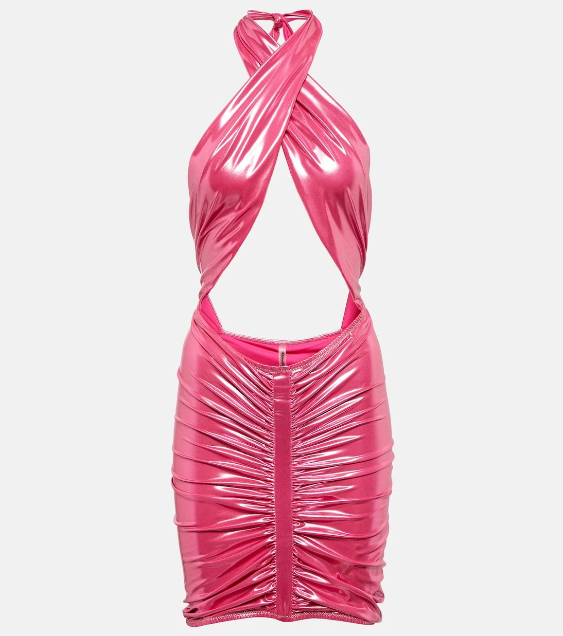 Reina Olga - Stallion cutout lamé minidress