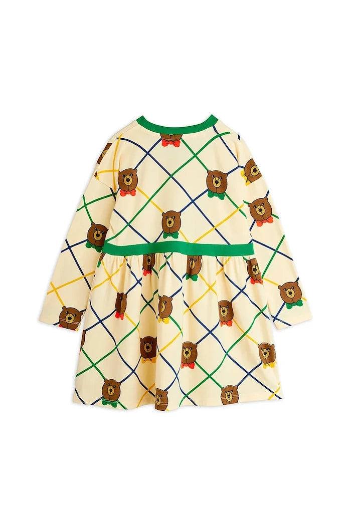 Детска памучна рокля Mini Rodini Bear