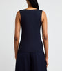Weekend Max Mara Blue Knitted Tank Top