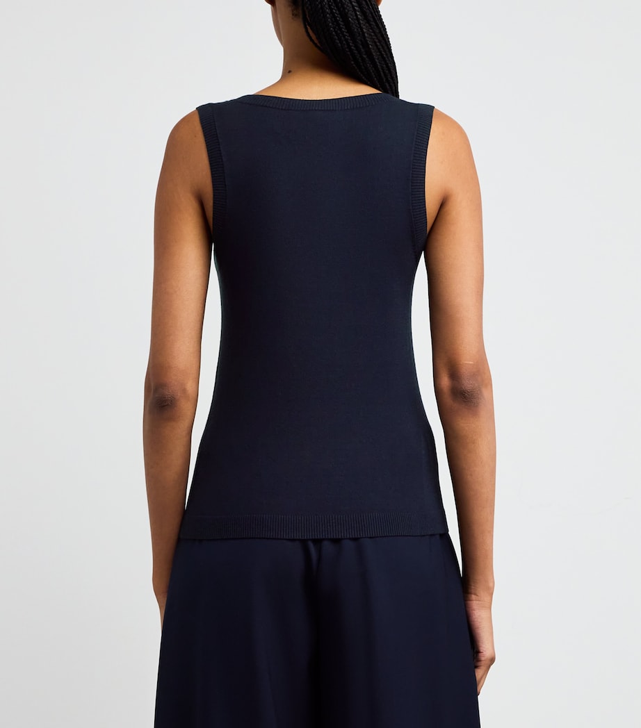 Weekend Max Mara Blue Knitted Tank Top