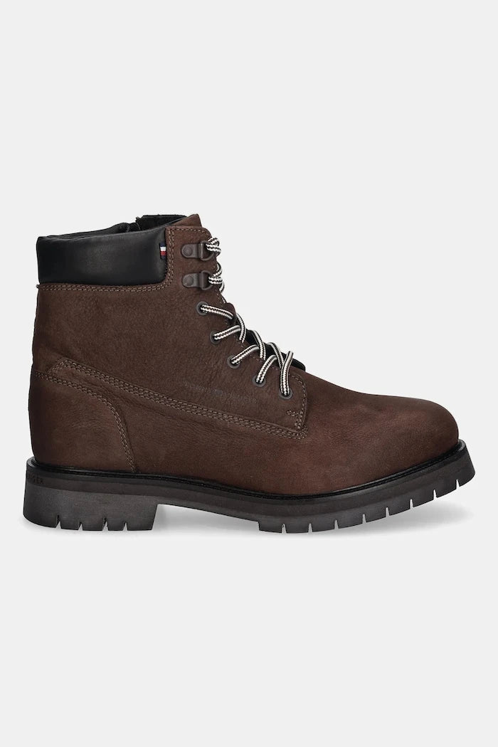 Кожени боти Tommy Hilfiger FLEX TH OUTDOOR W NBK BOOT