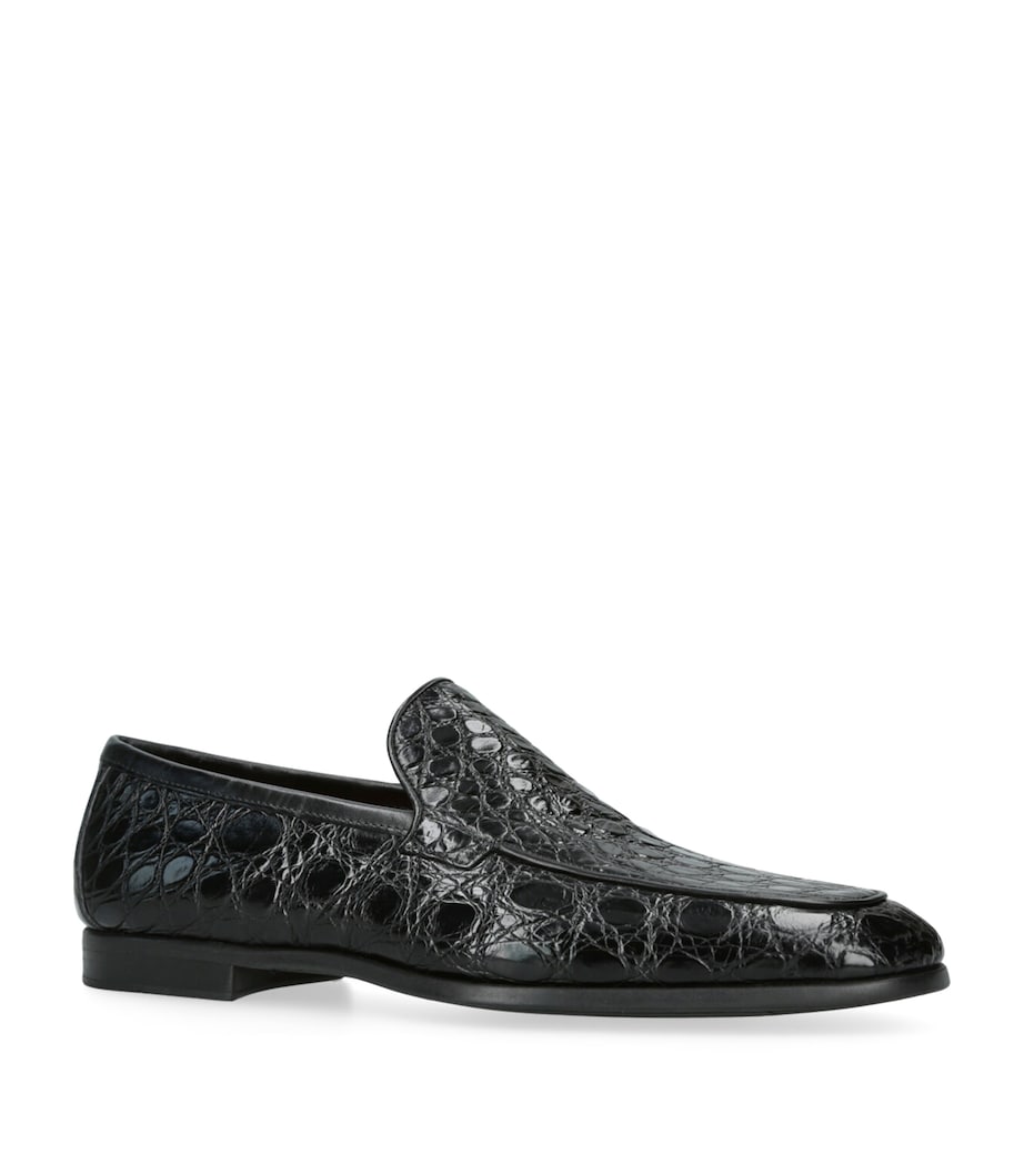 Crocodile Leather Aston Loafers