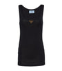 Prada Black Triangle Tank Top