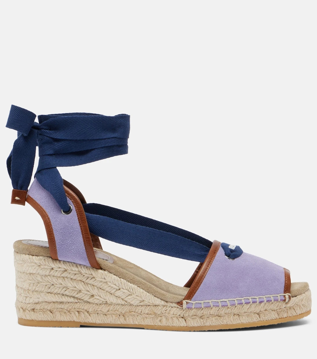 Versace - Lola suede espadrille wedges