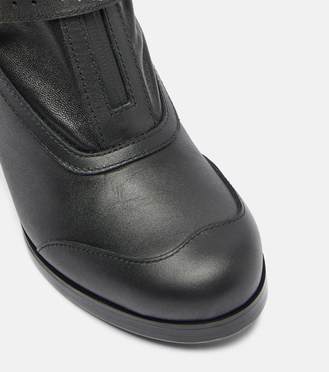 Sacai - Aviator leather boots