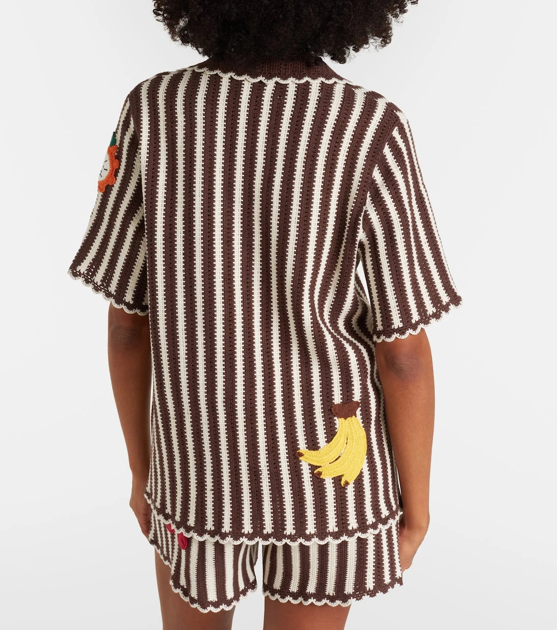 Alémais - Sundae crochet cotton bowling shirt