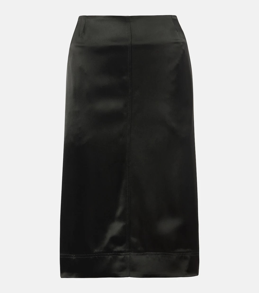 Toteme - Paneled satin midi skirt