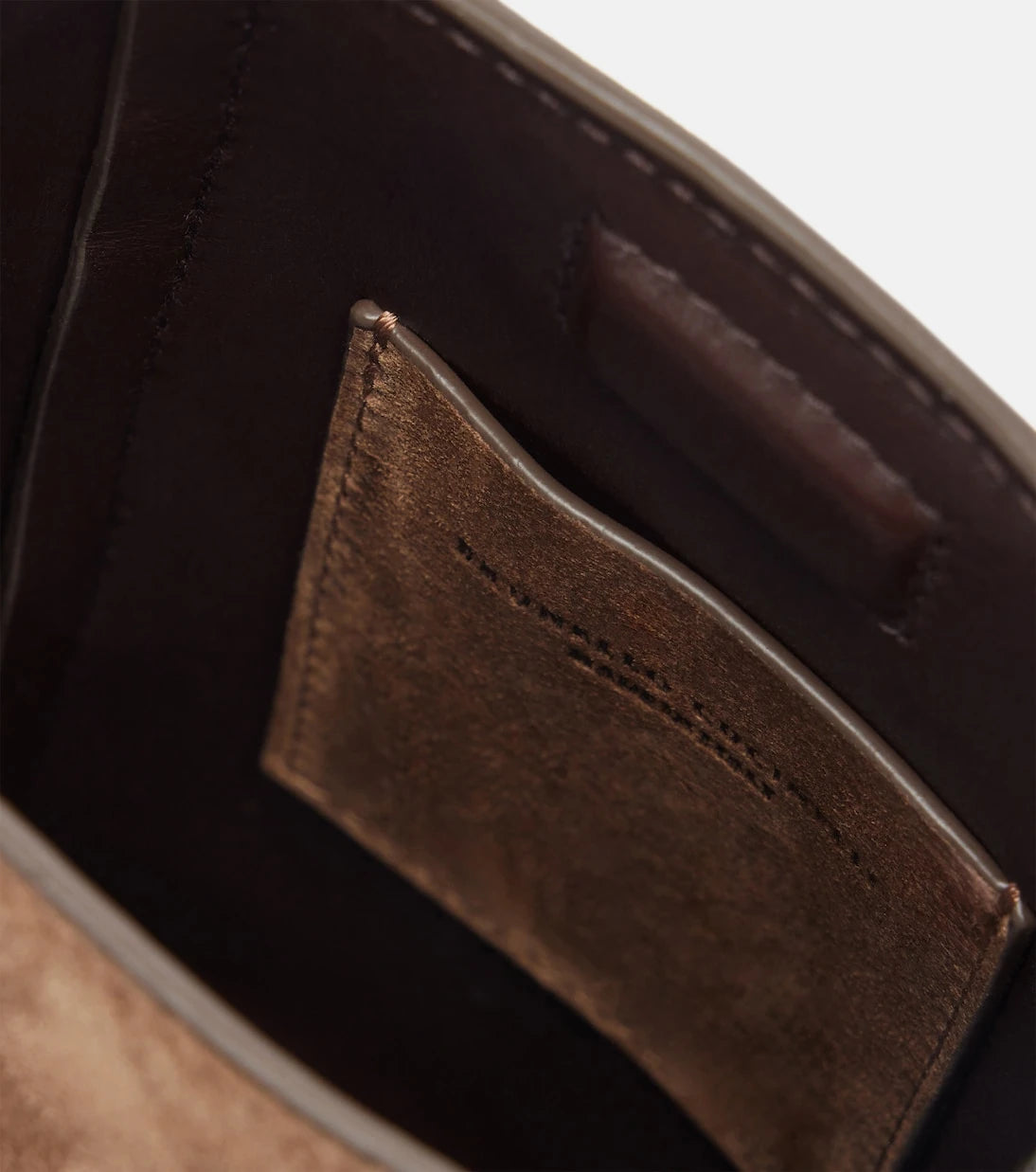 Brunello Cucinelli - Duo Mini Monili suede phone pouch