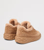 Diamond Maxi Retro Suede-Shearling Sneakers V TOFFEE/TOFFEE