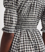 DÔEN Multi Organic Cotton Gingham Ischia Midi Dress
