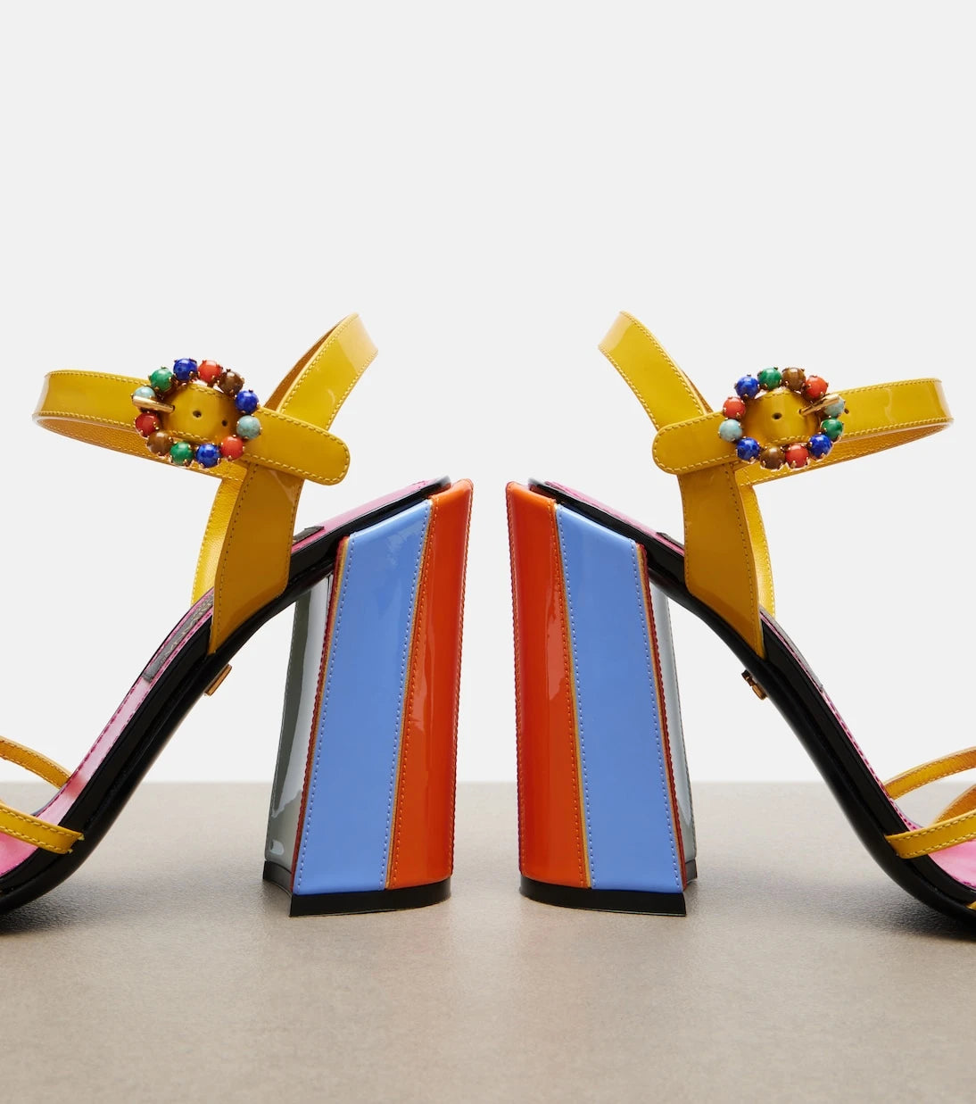 Dolce&Gabbana - Keira embellished leather sandals