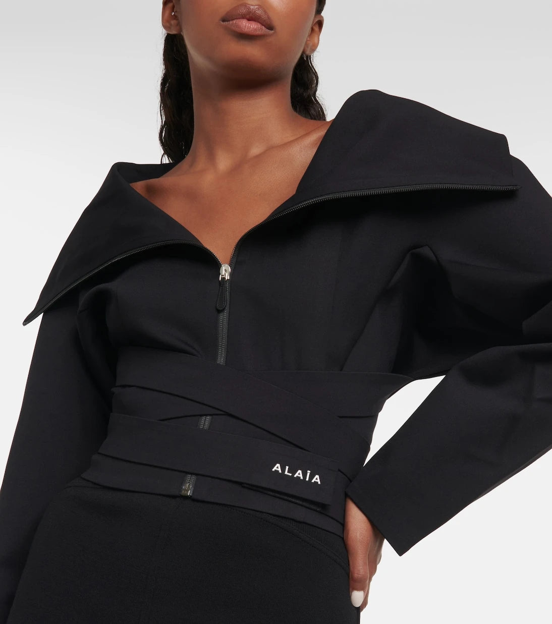 Alaïa - Cropped jersey jacket