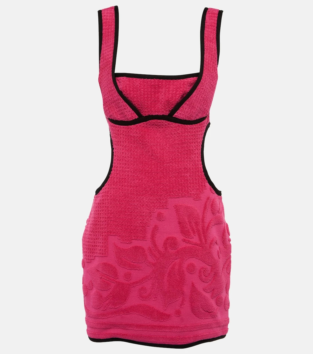 Marine Serre - Jacquard cutout cotton minidress