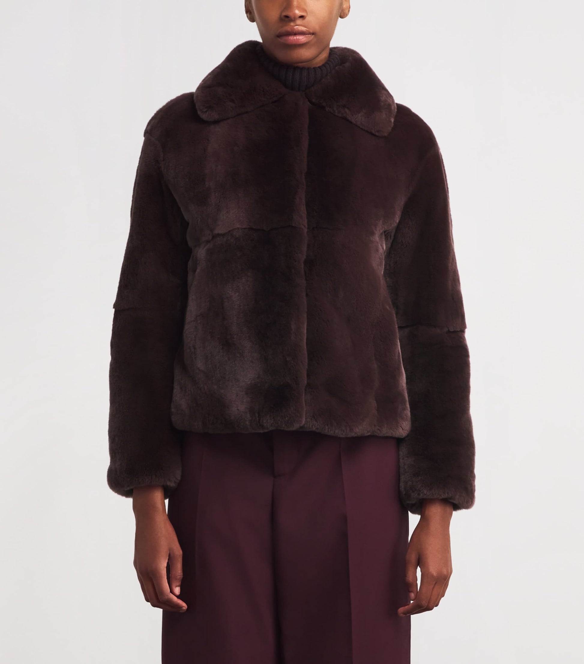 Yves Salomon Rex Rabbit Fur Jacket