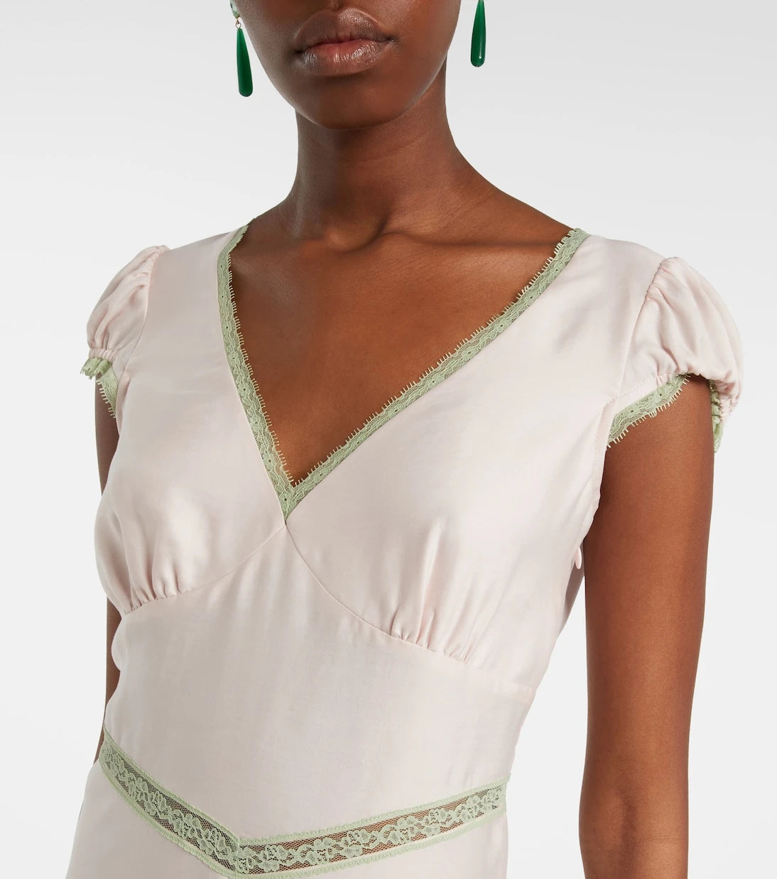 Posse - Perla lace-trimmed midi dress