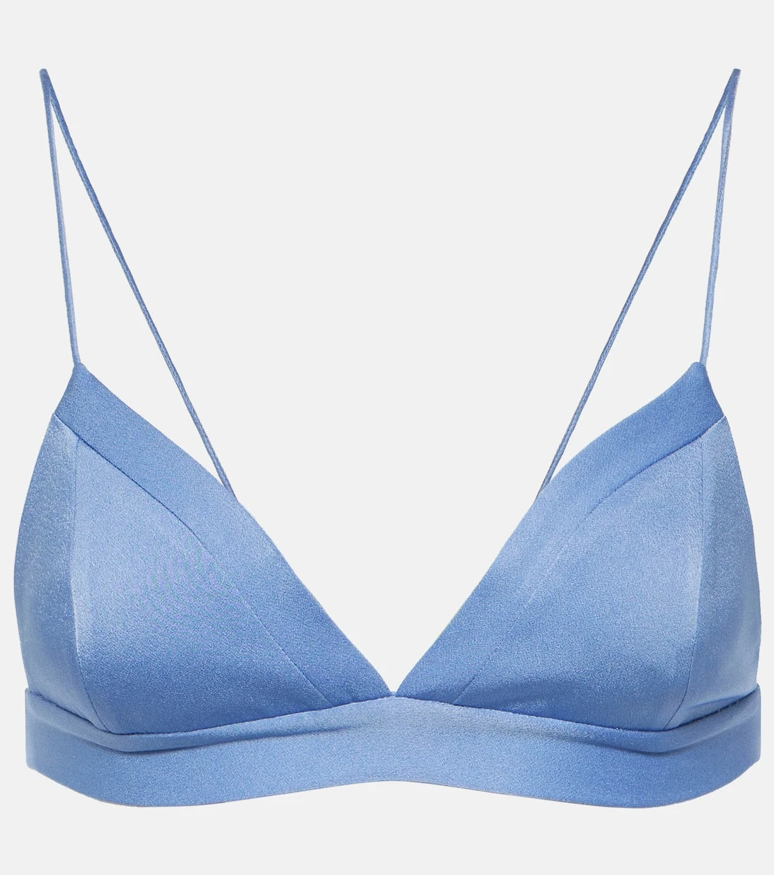 Alex Perry - Triangle satin crêpe bra top