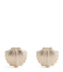 Deakin & Francis Sterling Silver Pearl-Detail Clam Cufflinks