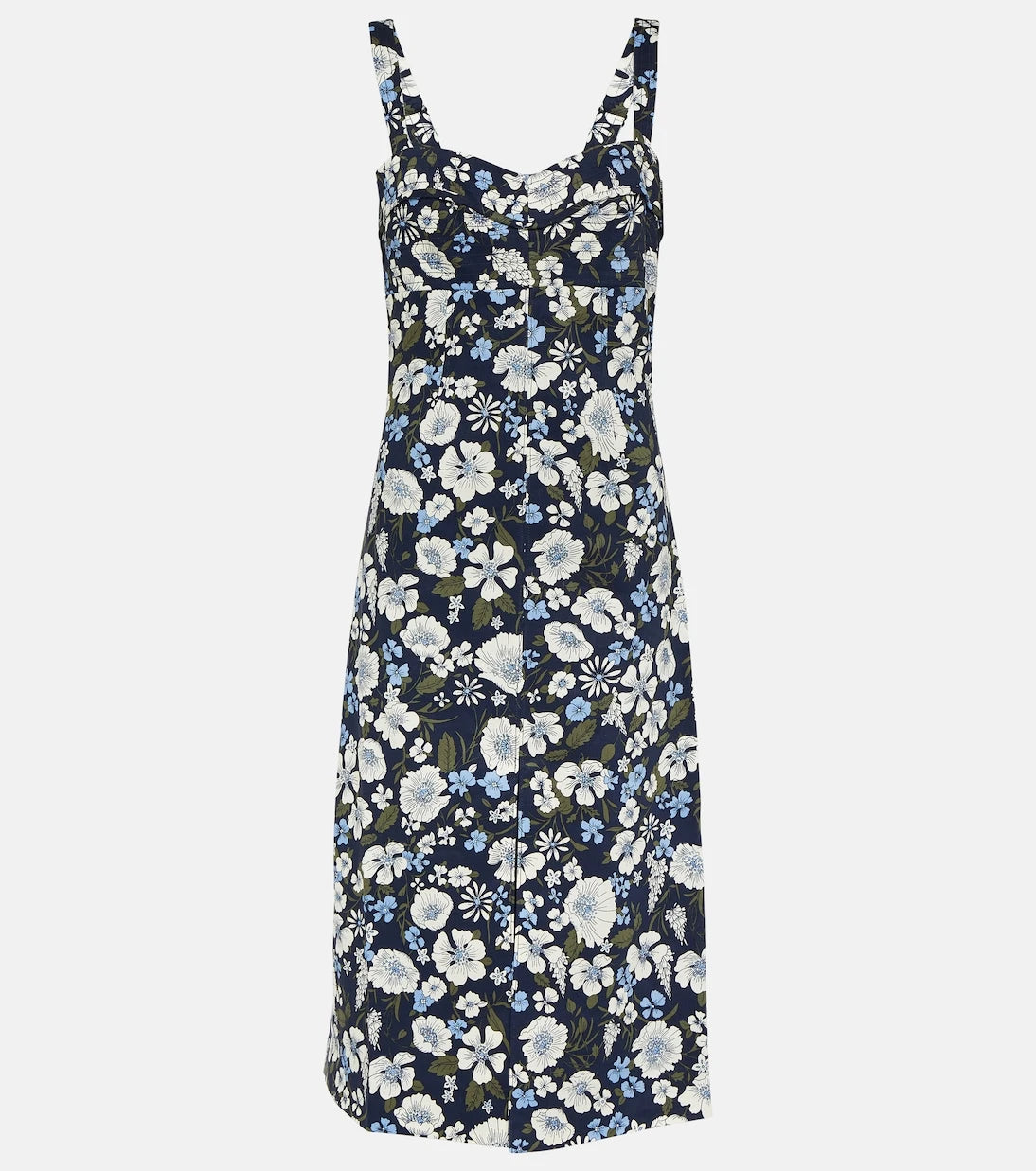 Veronica Beard - Colleen floral linen-blend midi dress