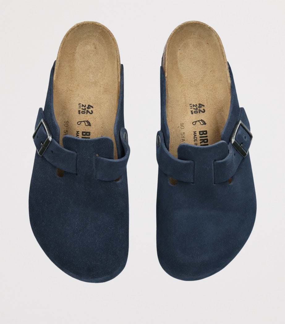 Suede Boston Clogs