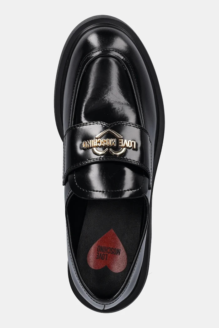 Кожени мокасини Love Moschino