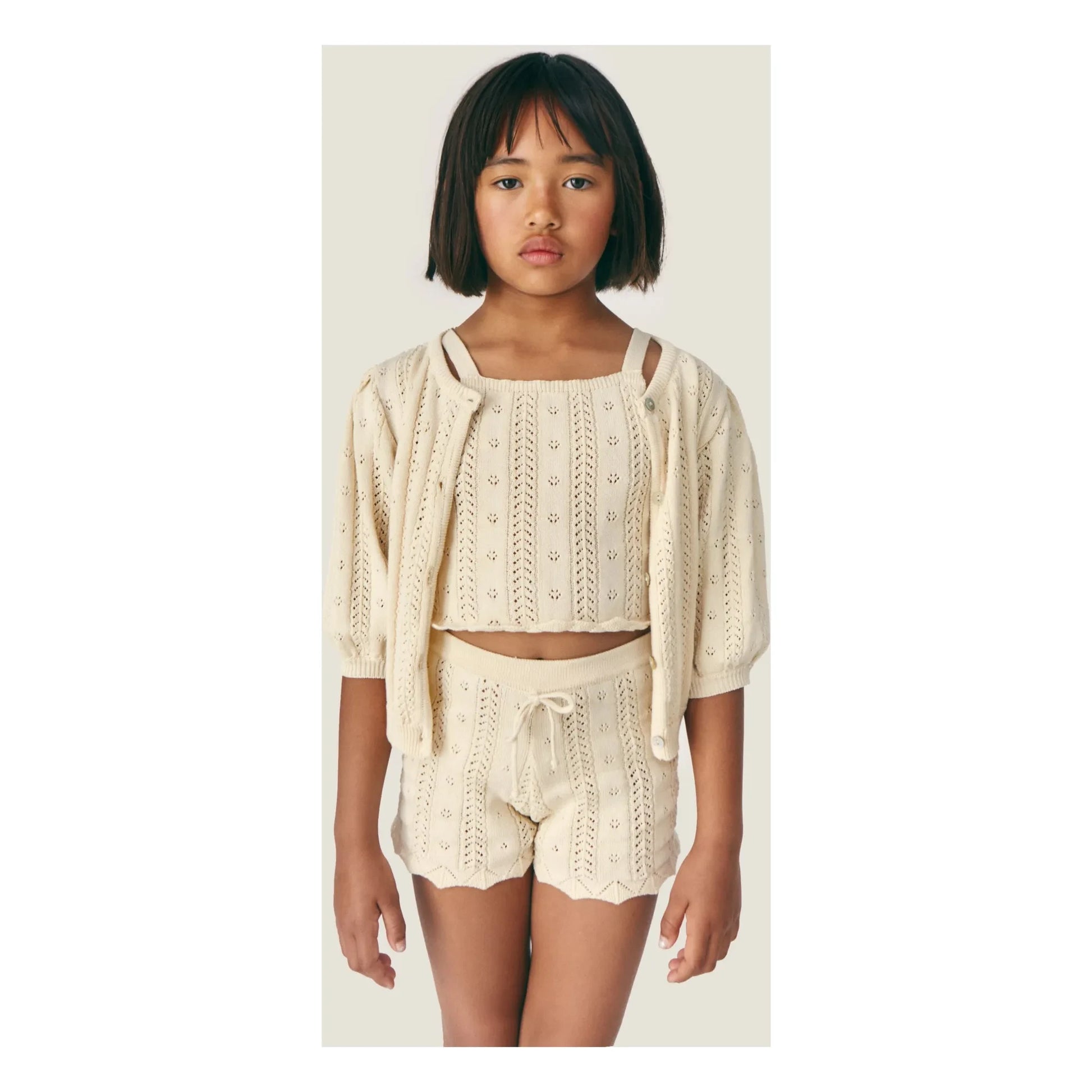 Mipounet - Crochet top Nilda | Ecru