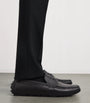 Saffiano Leather Driving Loafers