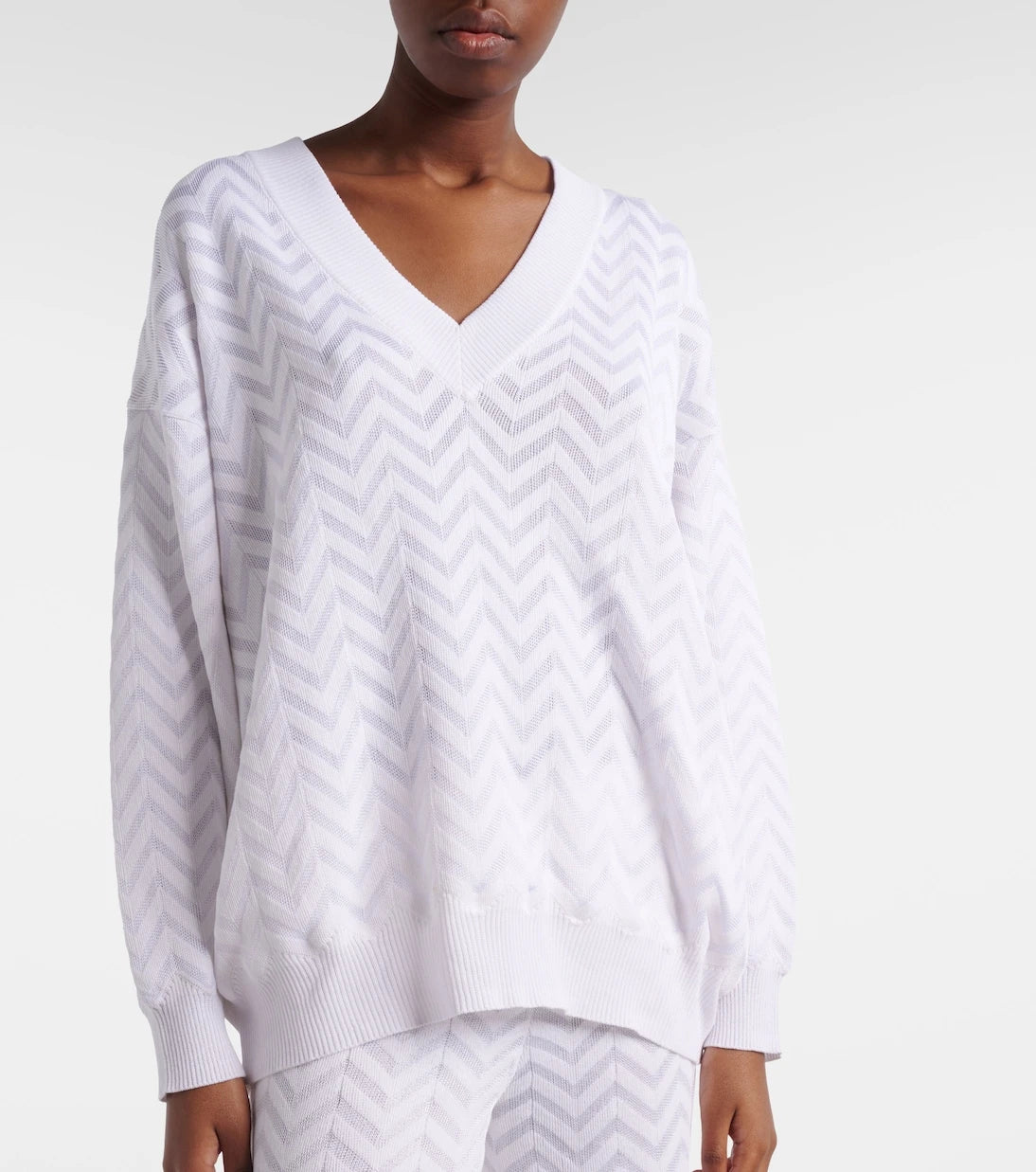 Missoni - Zigzag cotton-blend sweater